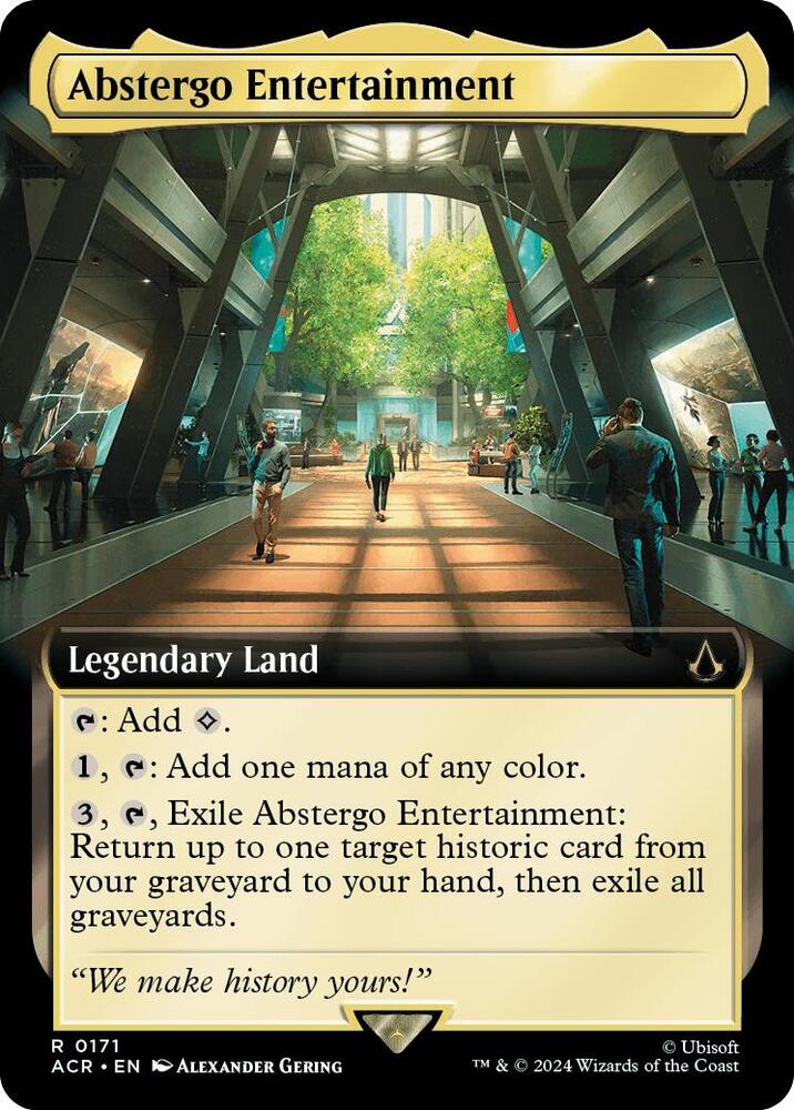 Abstergo Entertainment 171/110 (Universes Beyond: Assassin's Creed)  - Extended Art Foil | Good Games Morley