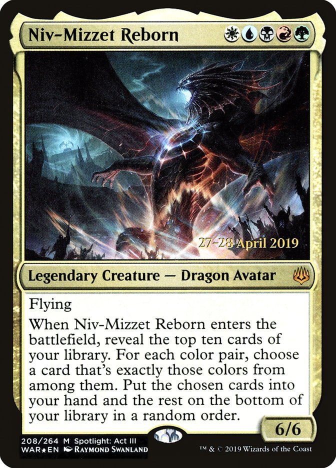 Niv-Mizzet Reborn [War of the Spark Prerelease Promos] | Good Games Morley