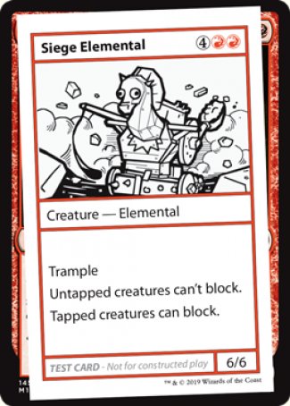 Siege Elemental (2021 Edition) [Mystery Booster Playtest Cards] | Good Games Morley