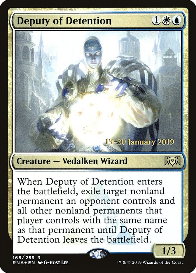 Deputy of Detention 165s/81 (Prerelease Cards)  - Foil | Good Games Morley