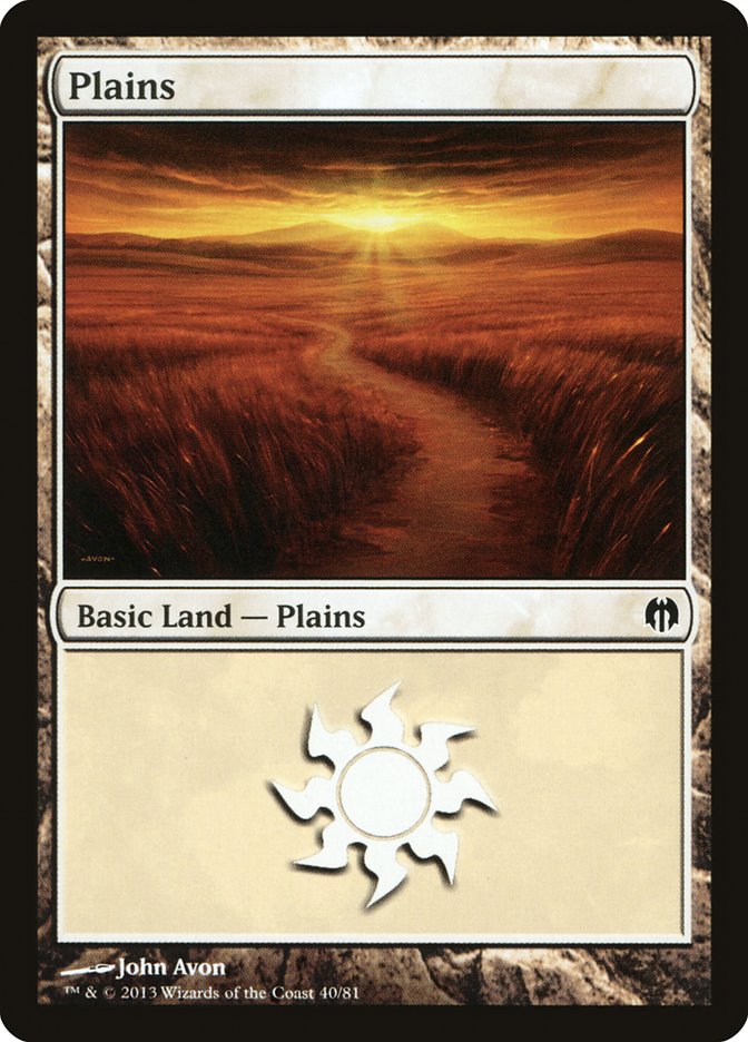 Plains (40) [Duel Decks: Heroes vs. Monsters] | Good Games Morley