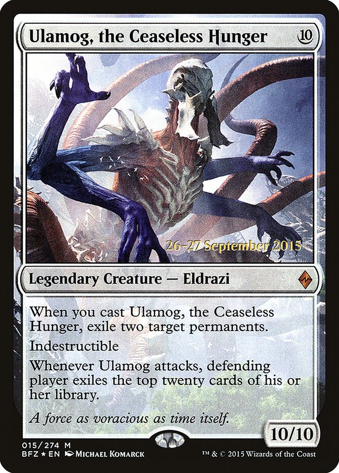 Ulamog, the Ceaseless Hunger [Battle for Zendikar Prerelease Promos] | Good Games Morley