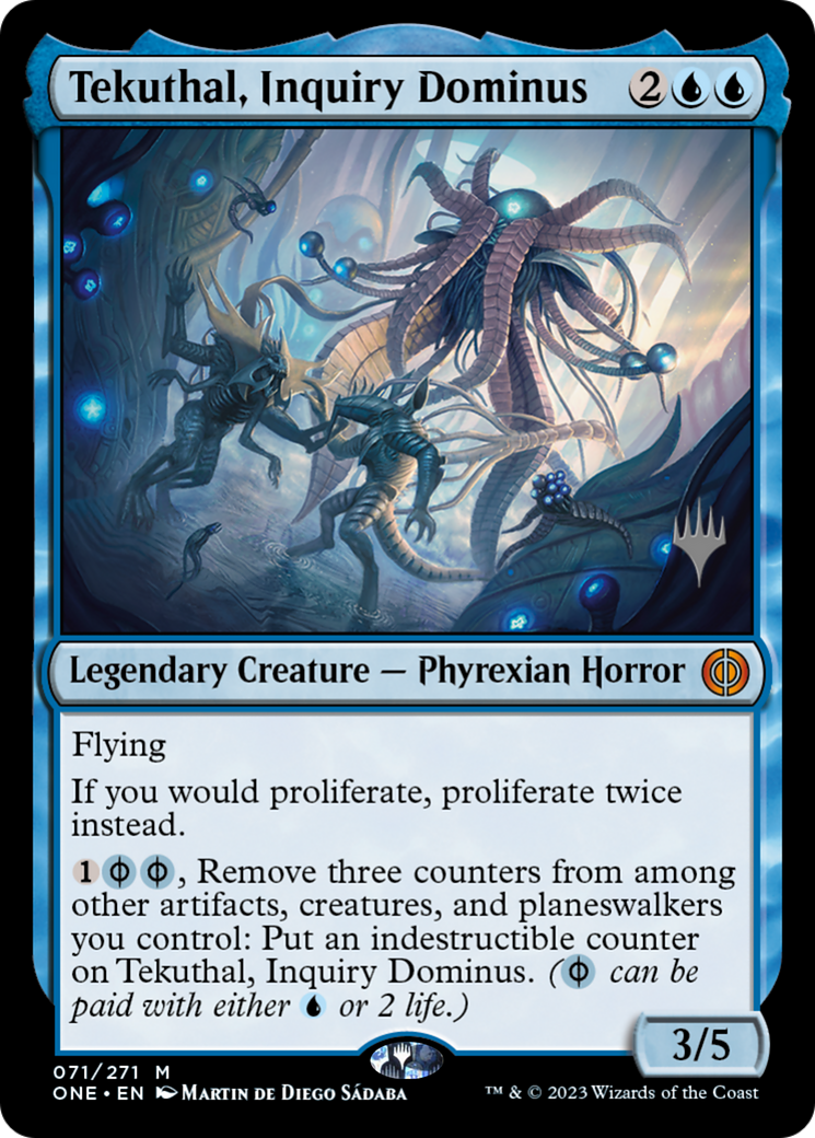 Tekuthal, Inquiry Dominus (Promo Pack) [Phyrexia: All Will Be One Promos] | Good Games Morley