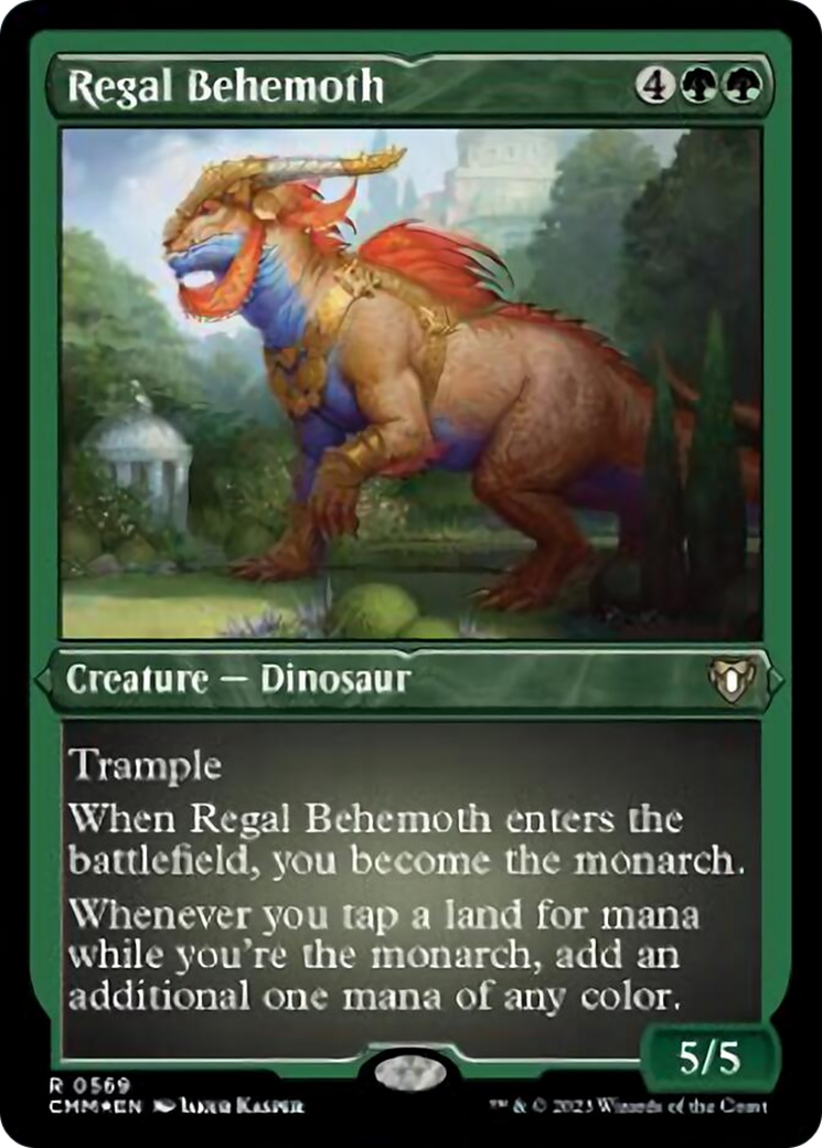 Regal Behemoth (Foil Etched) [Commander Masters] | Good Games Morley