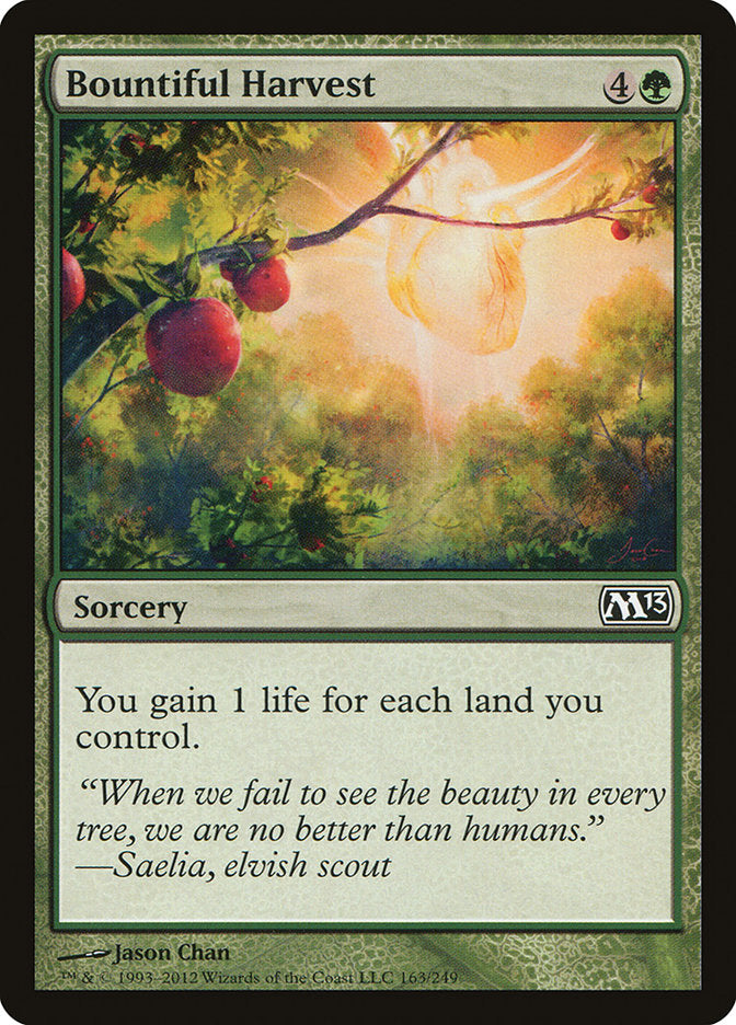 Bountiful Harvest 163/249 (Magic 2013 (M13))  | Good Games Morley