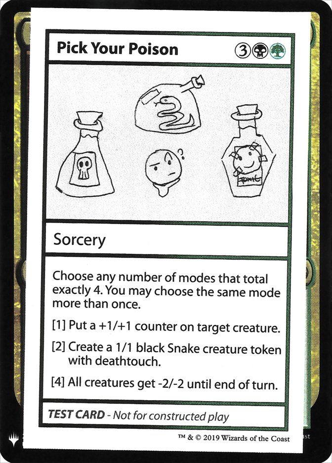Pick Your Poison [Mystery Booster Playtest Cards] | Good Games Morley