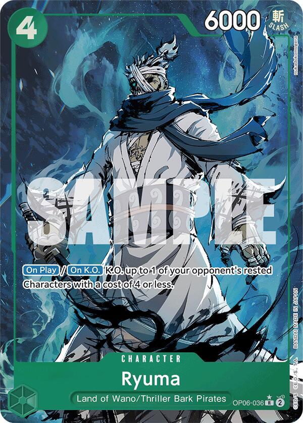 Ryuma OP06-036 (Premium Booster -The Best-)  - Alternate Art Foil | Good Games Morley