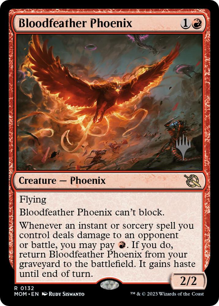 Bloodfeather Phoenix 132p/162 (Promo Pack: March of the Machine)  | Good Games Morley