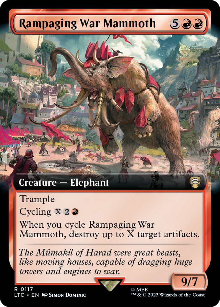 Rampaging War Mammoth (Extended Art) [The Lord of the Rings: Tales of Middle-Earth Commander] | Good Games Morley