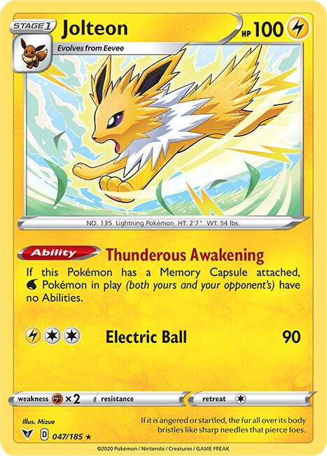 Jolteon 047/185 (SWSH04: Vivid Voltage)  | Good Games Morley