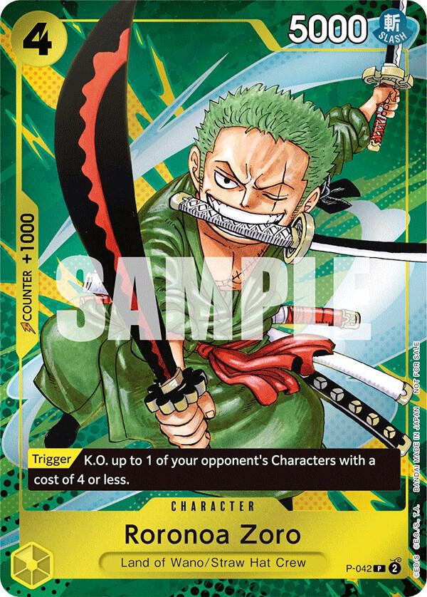 Roronoa Zoro (Event Pack Vol.3) P-042 (One Piece Promotion Cards)  - Foil | Good Games Morley
