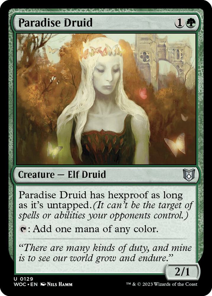 Paradise Druid 129/173 (Commander: Wilds of Eldraine)  | Good Games Morley