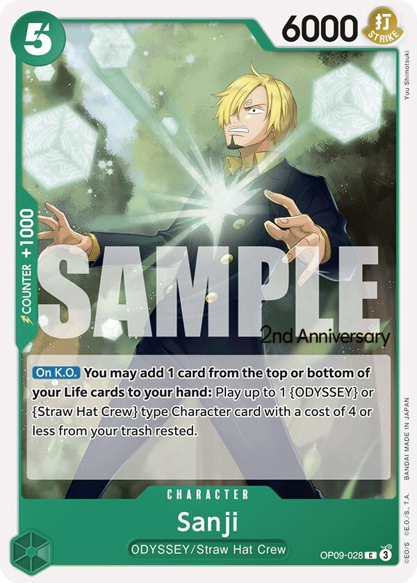Sanji [Emperors in the New World: 2nd Anniversary Tournament Cards] | Good Games Morley