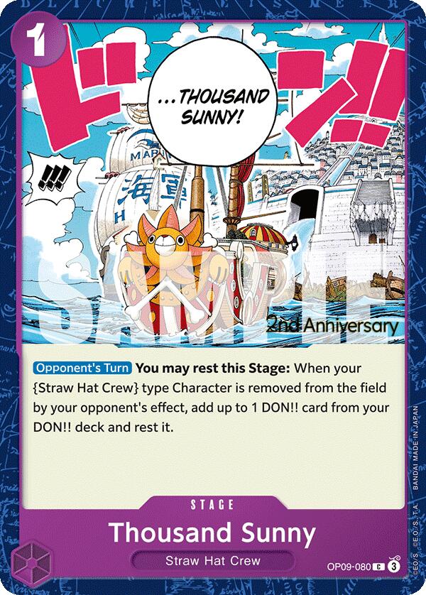 Thousand Sunny [Emperors in the New World: 2nd Anniversary Tournament Cards] | Good Games Morley