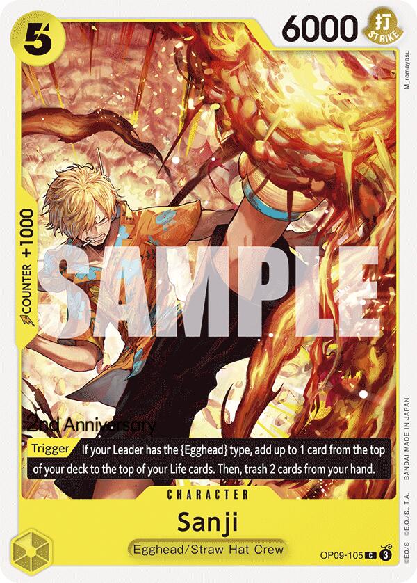 Sanji [Emperors in the New World: 2nd Anniversary Tournament Cards] | Good Games Morley