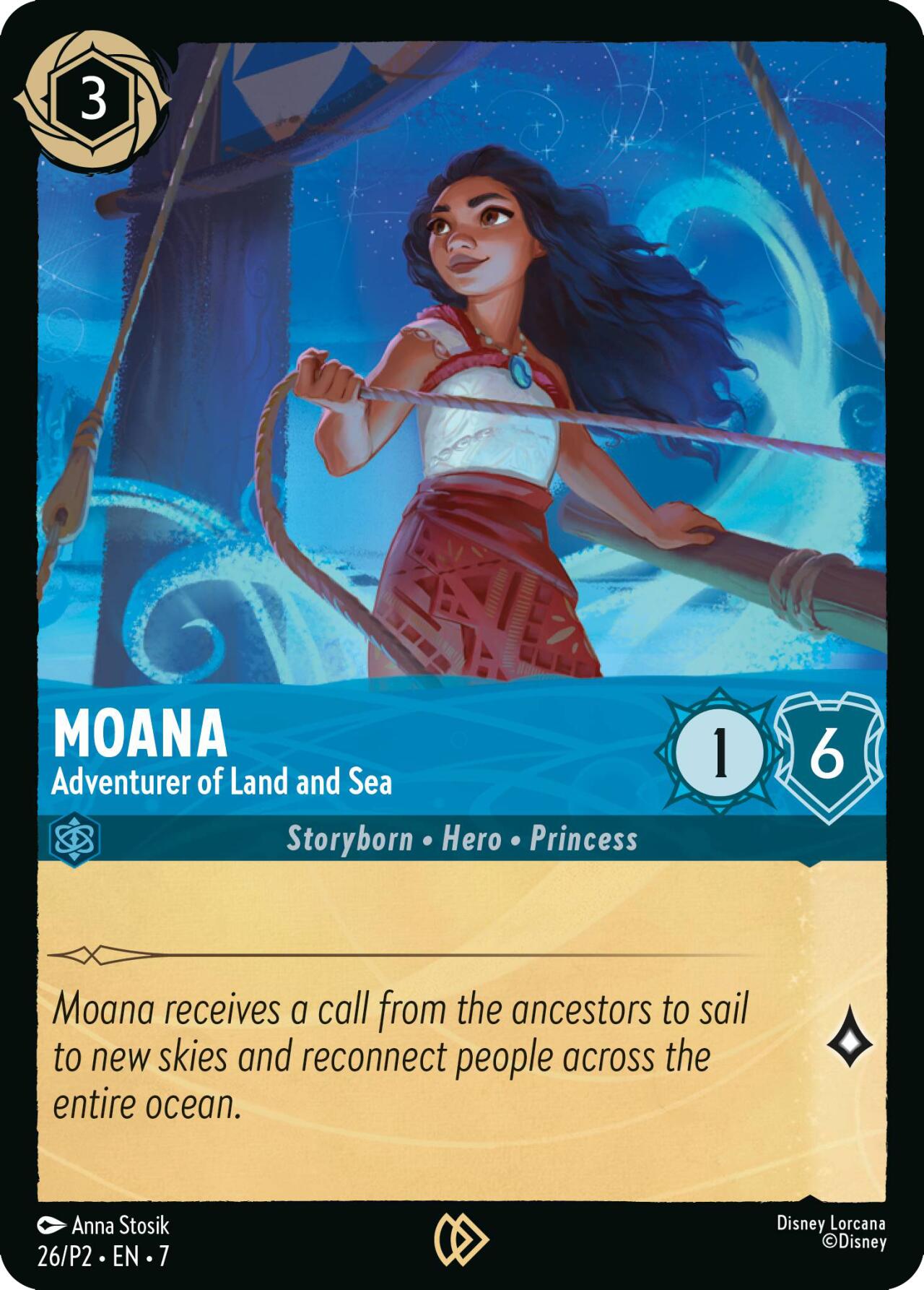 Moana - Adventurer of Land and Sea (26) [Promo Cards] | Good Games Morley