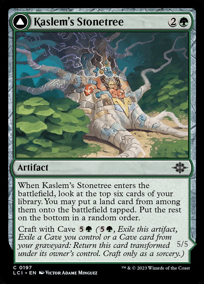 Kaslem's Stonetree // Kaslem's Strider 197/291 (The Lost Caverns of Ixalan)  - Foil | Good Games Morley