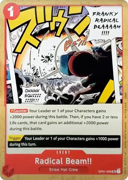 Radical Beam!! [One Piece Demo Deck Cards] | Good Games Morley