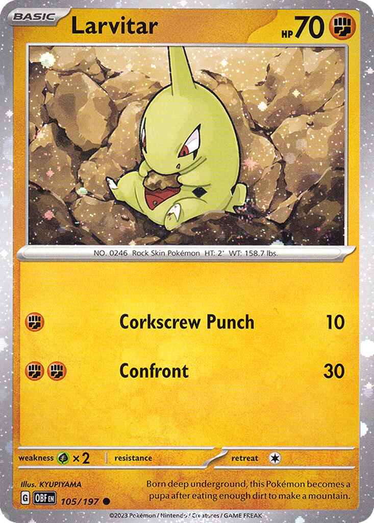 Larvitar (105/197) (Cosmos Holo) [Miscellaneous Cards] | Good Games Morley