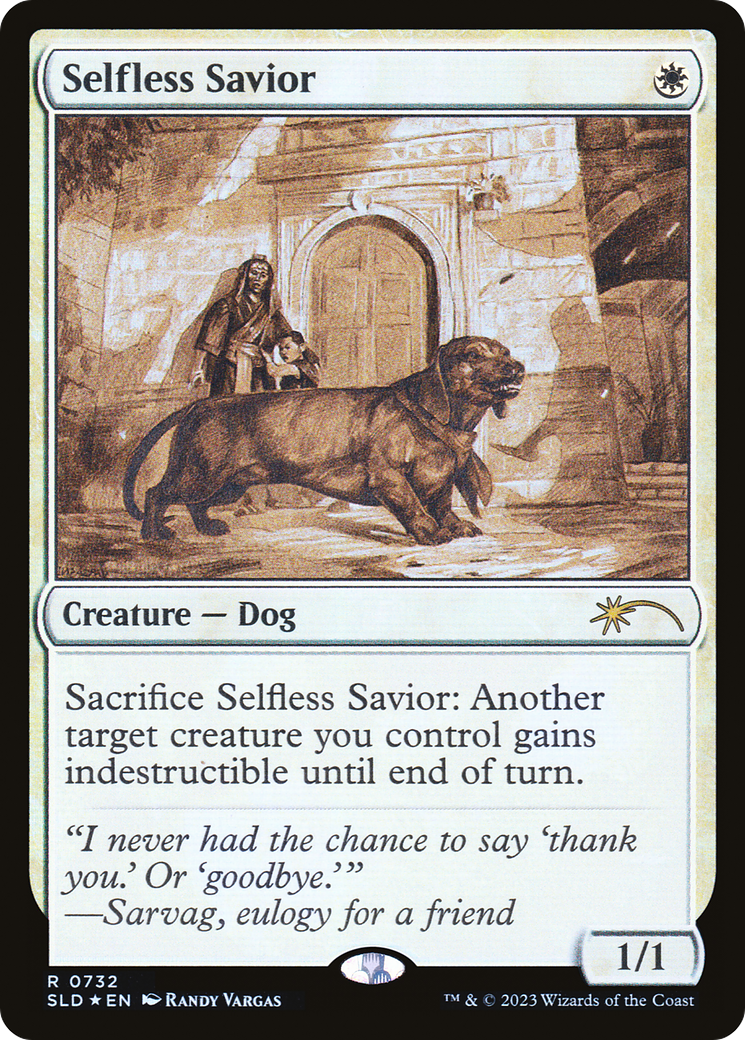 Selfless Savior (Sketch) [Secret Lair Drop Promos] | Good Games Morley