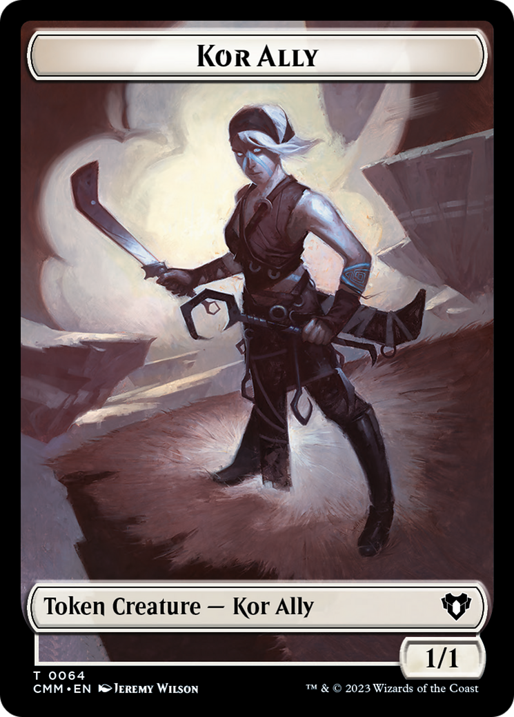 Wall // Kor Ally Double-Sided Token [Commander Masters Tokens] | Good Games Morley