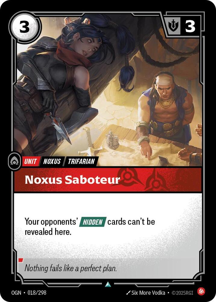 Noxus Saboteur 18/298 (Origins)  - Foil | Good Games Morley