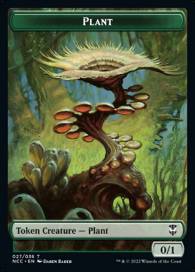 Plant // Beast Double-Sided Token [Streets of New Capenna Commander Tokens] | Good Games Morley