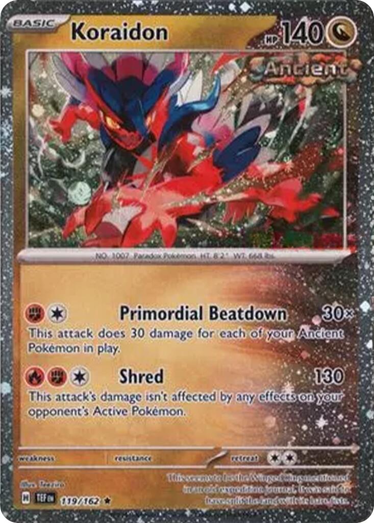 Koraidon (119/162) (Cosmos Holo) [Miscellaneous Cards] | Good Games Morley