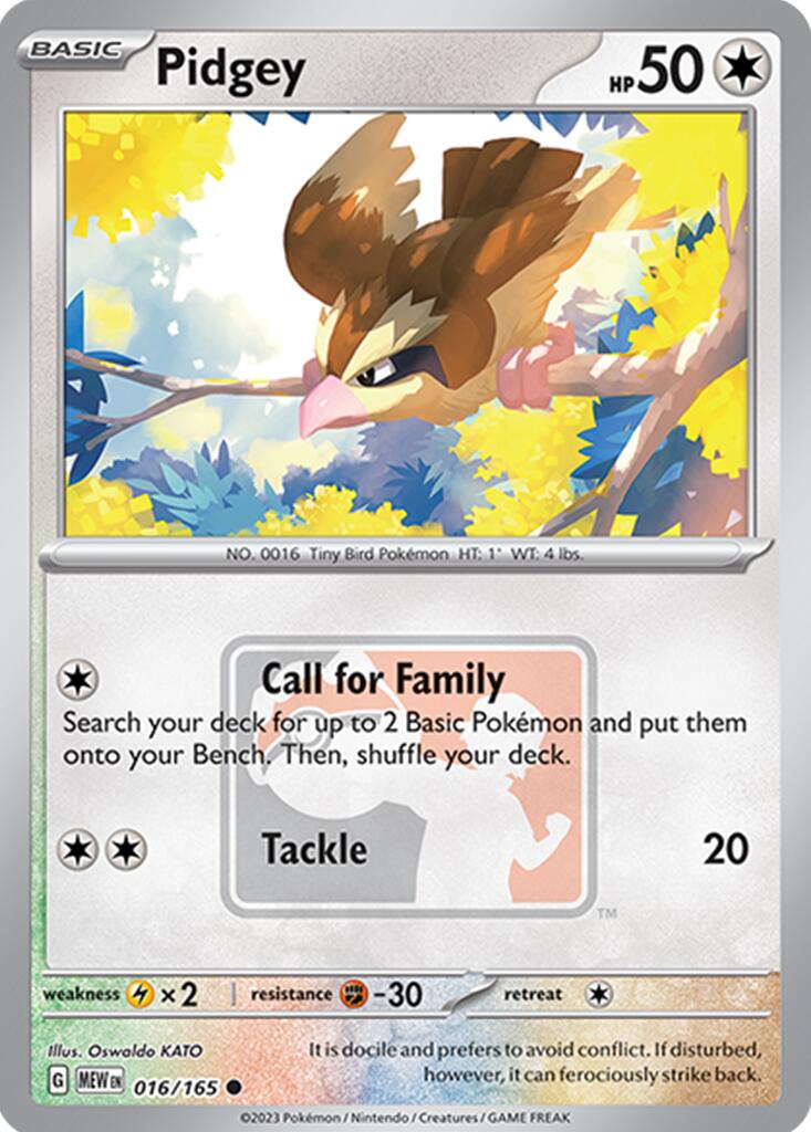 Pidgey (016/165) [League & Championship Cards] | Good Games Morley