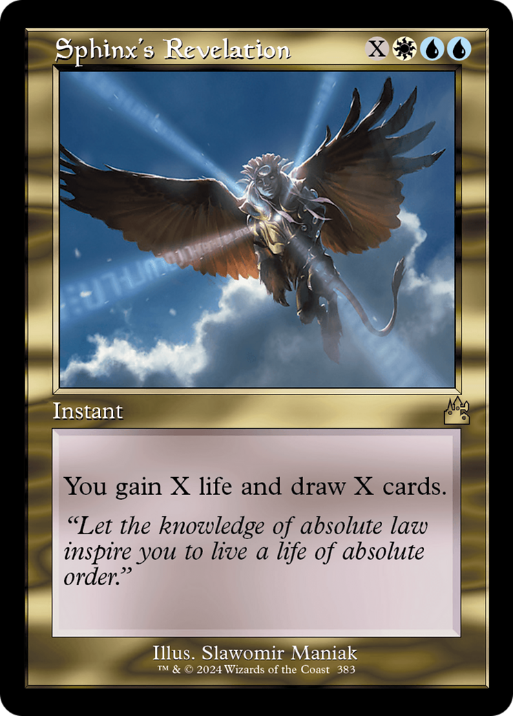 Sphinx's Revelation (Retro Frame) [Ravnica Remastered] | Good Games Morley