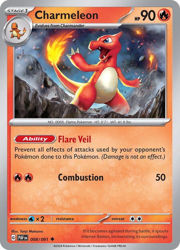 Charmeleon 008/091 (SV: Paldean Fates)  | Good Games Morley