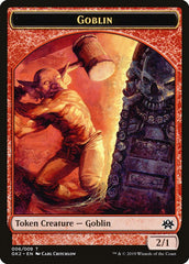 Dragon // Goblin Double-Sided Token [Ravnica Allegiance Guild Kit Tokens] | Good Games Morley