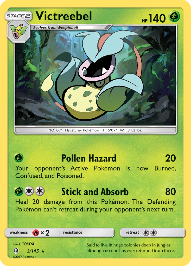 Victreebel (3/145) [Sun & Moon: Guardians Rising] | Good Games Morley
