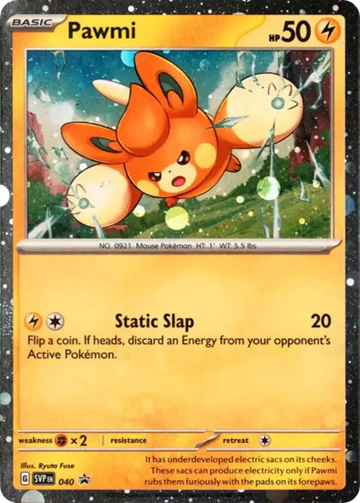 Pawmi (040) (Cosmos Holo) [Scarlet & Violet: Black Star Promos] | Good Games Morley