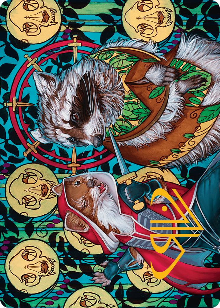 Ruthless Negotiation Art Card (Gold-Stamped Signature) [Bloomburrow Art Series] | Good Games Morley