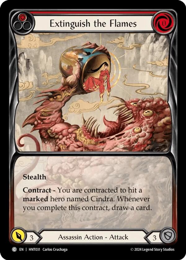 Extinguish the Flames [HNT031] (The Hunted)  Rainbow Foil | Good Games Morley