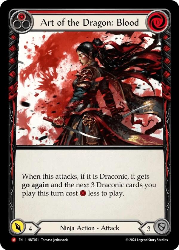 Art of the Dragon: Blood [HNT071] (The Hunted)  Rainbow Foil | Good Games Morley