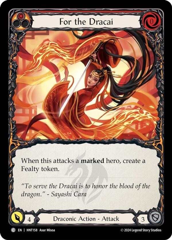 For the Dracai [HNT158] (The Hunted)  Rainbow Foil | Good Games Morley