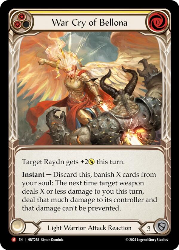 War Cry of Bellona [HNT258] (The Hunted)  Rainbow Foil | Good Games Morley