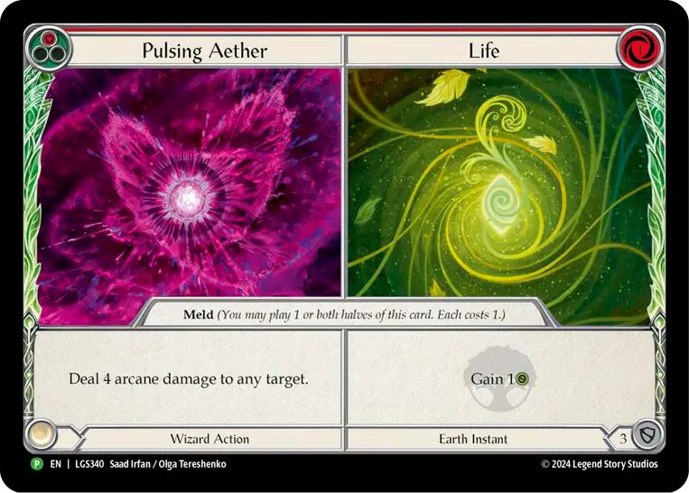 Pulsing Aether // Life [LGS340] (Promo)  Cold Foil | Good Games Morley