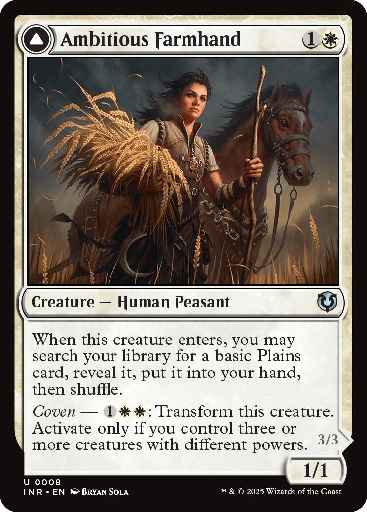 Ambitious Farmhand // Seasoned Cathar [Innistrad Remastered] | Good Games Morley