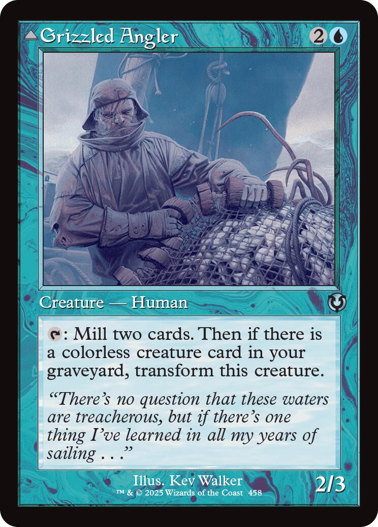 Grizzled Angler // Grisly Anglerfish (Retro Frame) [Innistrad Remastered] | Good Games Morley