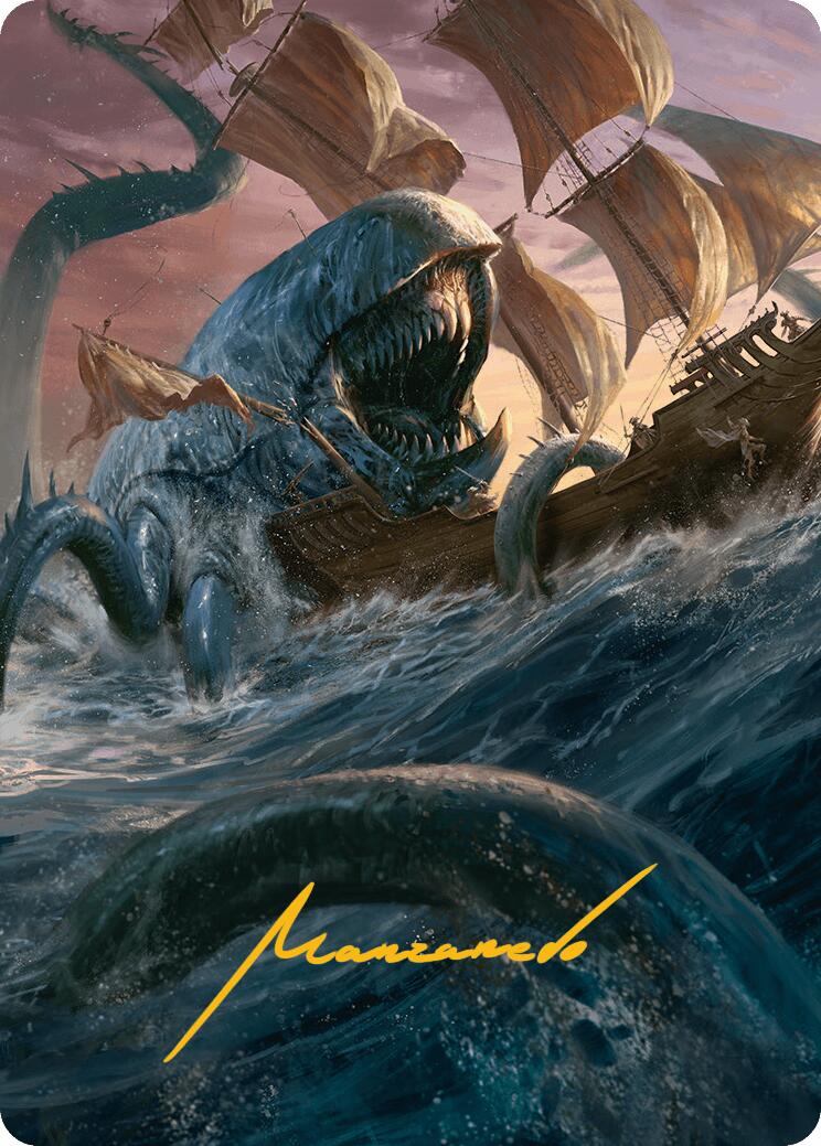 Hullbreaker Horror Art Card (Gold-Stamped Signature) [Innistrad Remastered Art Series] | Good Games Morley