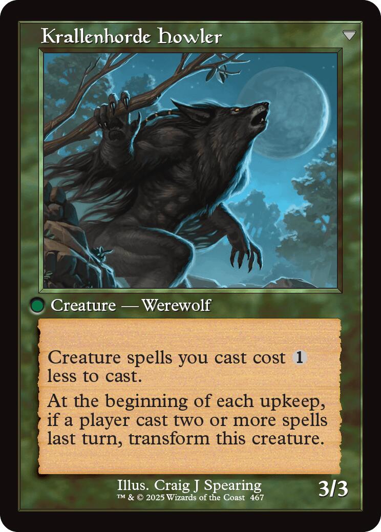 Duskwatch Recruiter // Krallenhorde Howler (Retro Frame) [Innistrad Remastered] | Good Games Morley