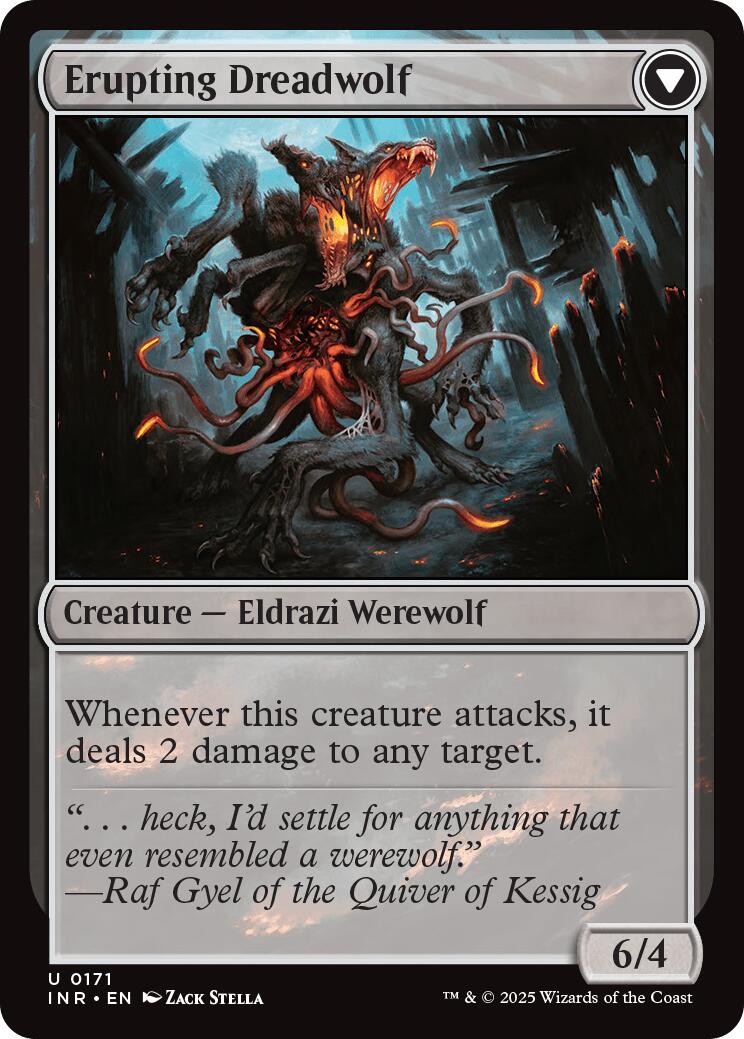 Smoldering Werewolf // Erupting Dreadwolf [Innistrad Remastered] | Good Games Morley