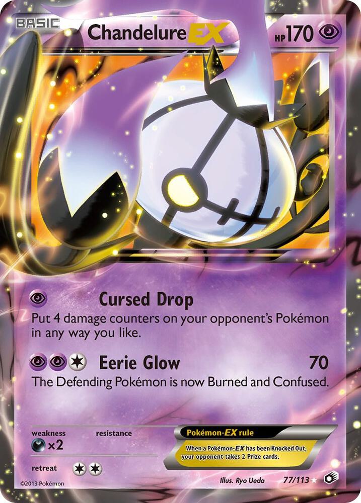 Chandelure EX 77/113 (Legendary Treasures)  - Holofoil | Good Games Morley