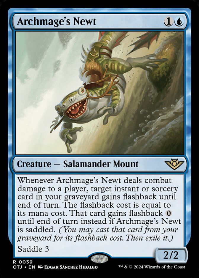 Archmage's Newt 39/286 (Outlaws of Thunder Junction)  - Foil | Good Games Morley