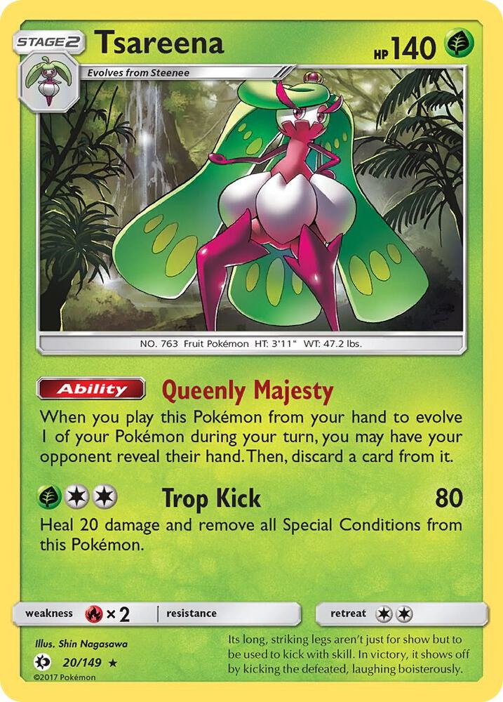 Tsareena 20/149 (SM Base Set)  - Holofoil | Good Games Morley