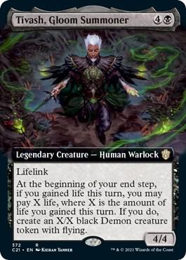 Tivash Gloom Summoner Extended Art 372/81 (Commander 2021)  | Good Games Morley