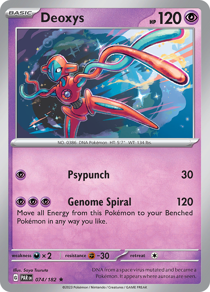 Deoxys (074/182) [Scarlet & Violet: Paradox Rift] | Good Games Morley